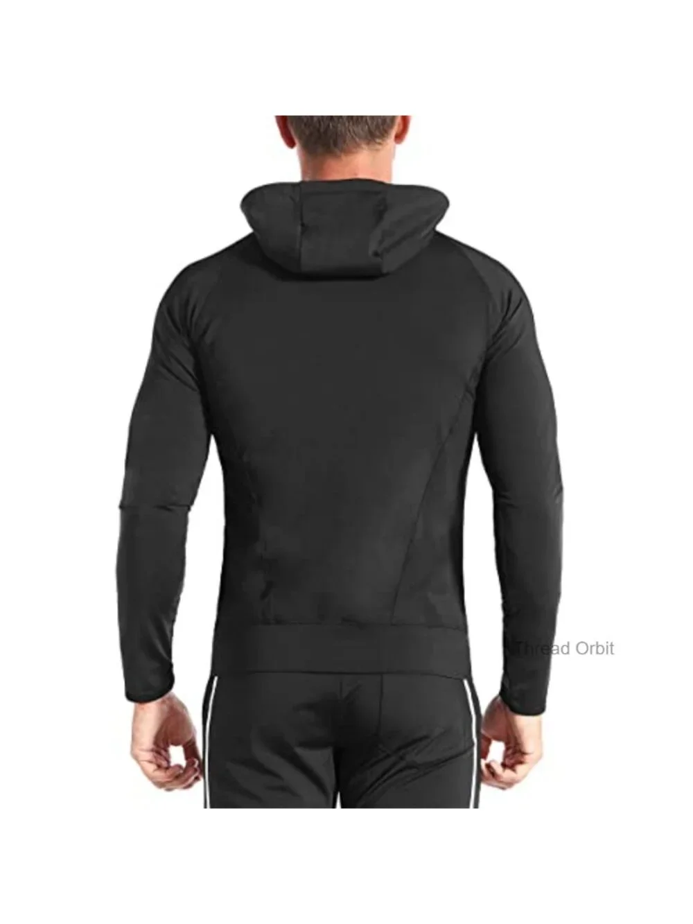 Lightweight Running Hoodie with Zip Pocket, Windbreaker Jacket